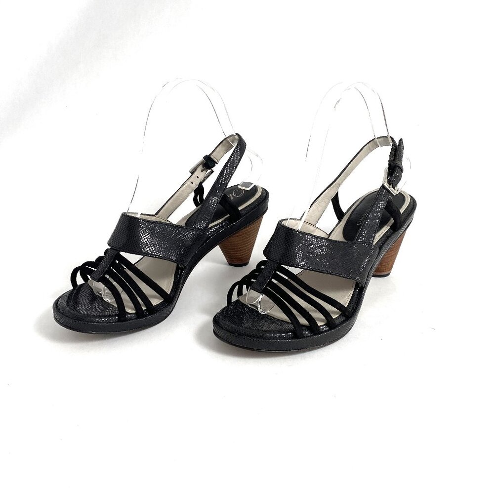 Oh! Healthy Heals Strappy Comfort High Heel Sandals Reptile Womens 38